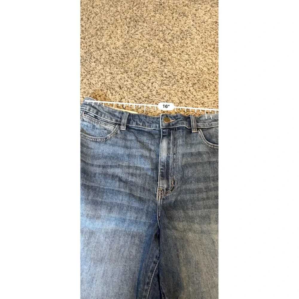 Wrangler‎ Womens High Rise Denim Shorts Blue Stretch Size 12/31 NWT 1960923